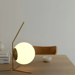 Lámpara de mesa bola cristal
