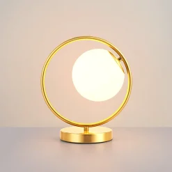 Lámpara de mesa bola cristal 