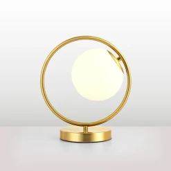 Lámpara de mesa bola cristal 