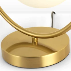 Lámpara de mesa bola cristal 