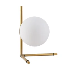 Lámpara de mesa bola cristal "RIPPER" - E27 - Ø 15cm