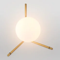 Lámpara de mesa bola cristal 