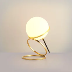 Lámpara de mesa bola cristal "Ruth"