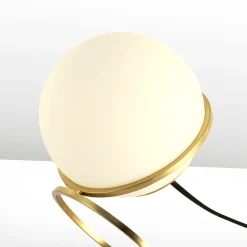 Lámpara de mesa bola cristal 