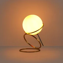 Lámpara de mesa bola cristal 