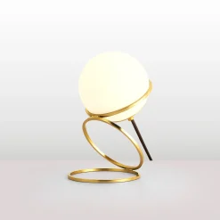Lámpara de mesa bola cristal 