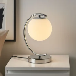 Lámpara de mesa bola cristal