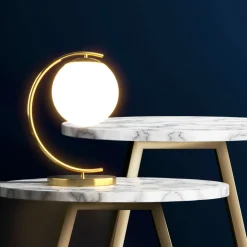 Lámpara de mesa bola cristal