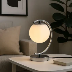 Lámpara de mesa bola cristal