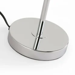 Lámpara de mesa bola cristal triple 