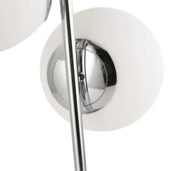 Lámpara de mesa bola cristal triple 
