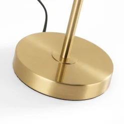 Lámpara de mesa bola cristal triple 