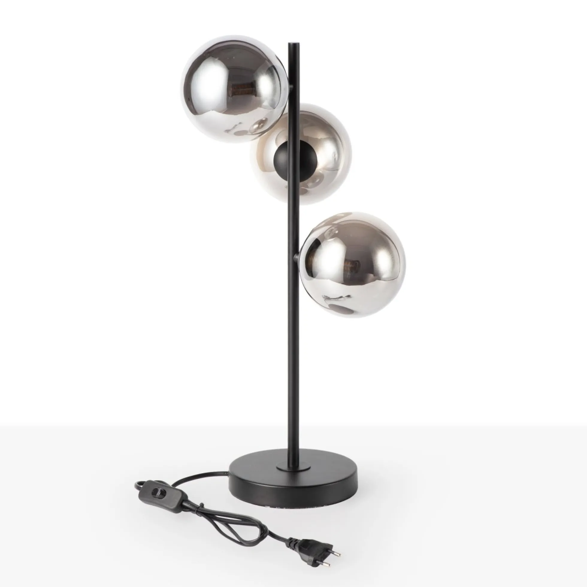 Lámpara de mesa con esferas de cristal "COMI" - 3 x G9