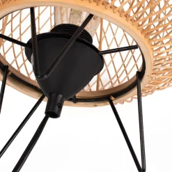 Lámpara de mesa de bambú
