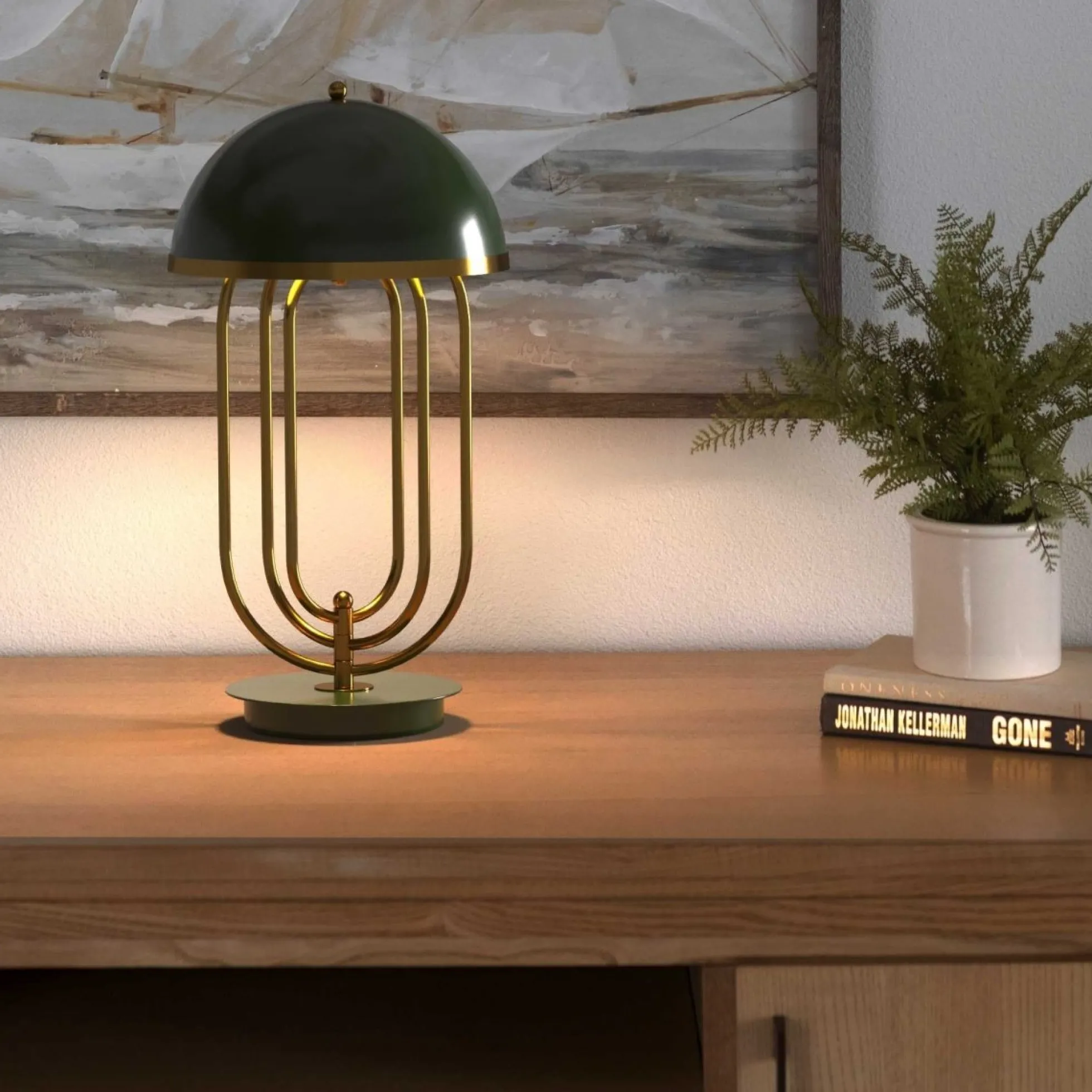 Lámpara de mesa de diseño "Lindsay"