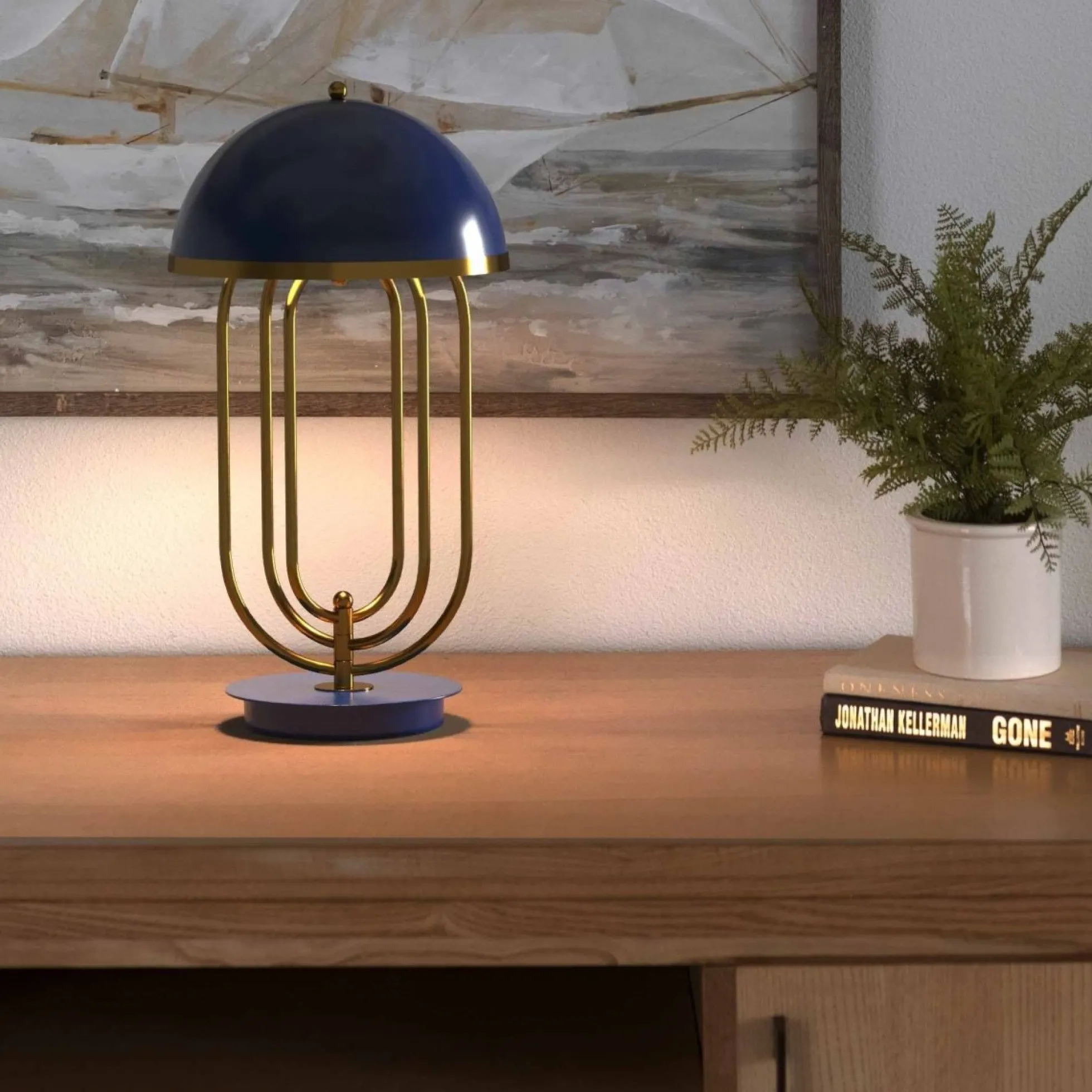 Lámpara de mesa de diseño "Lindsay"
