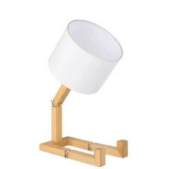 Lámpara de mesa de madera articulada 