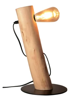 Lámpara de mesa de madera E27