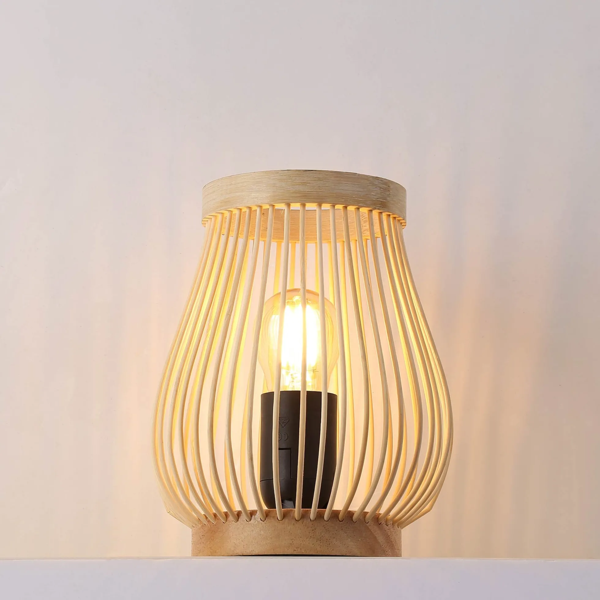 Lámpara de mesa de madera "Oca" - E27