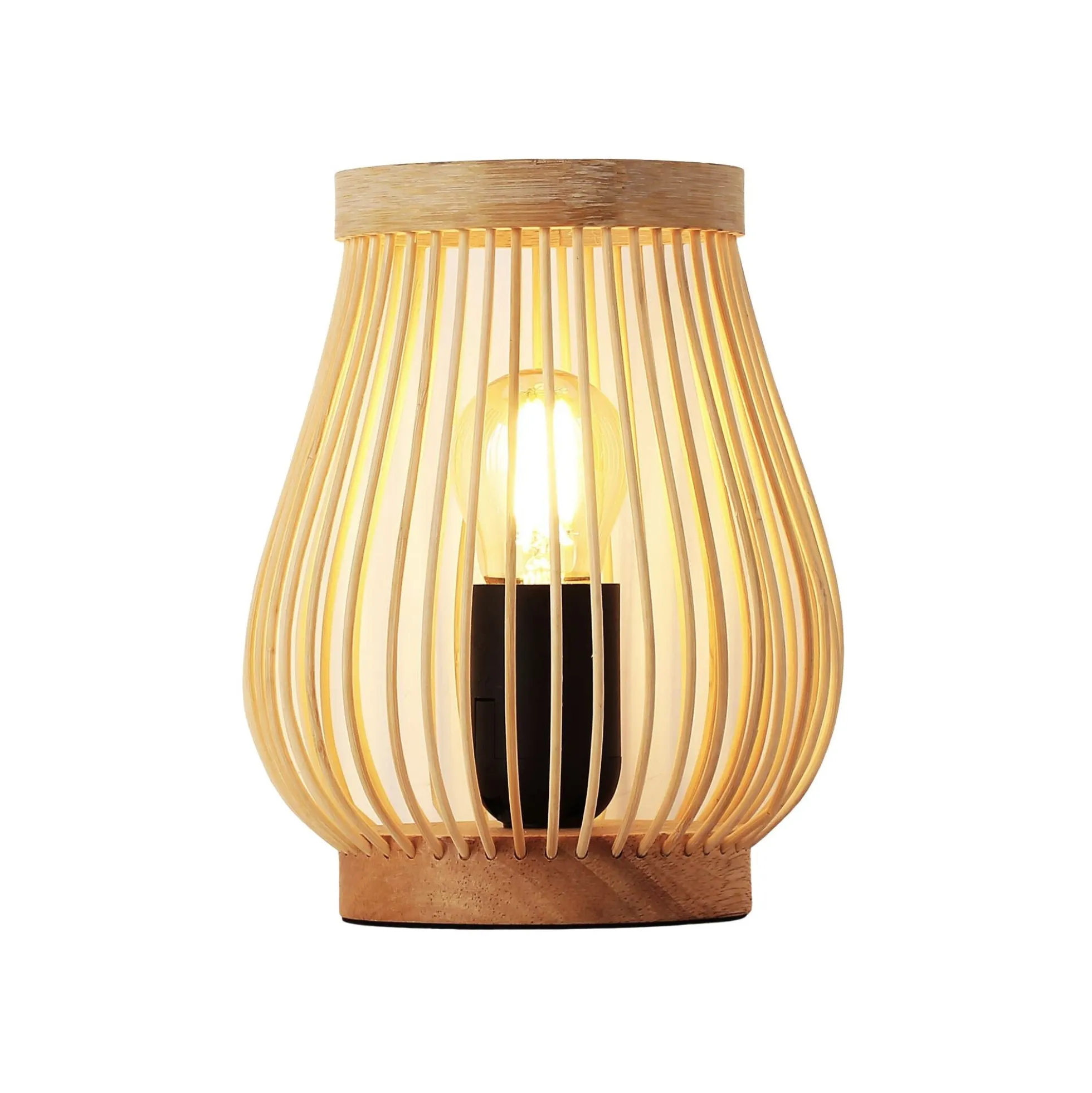 Lámpara de mesa de madera "Oca" - E27