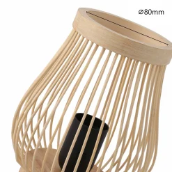 Lámpara de mesa de madera