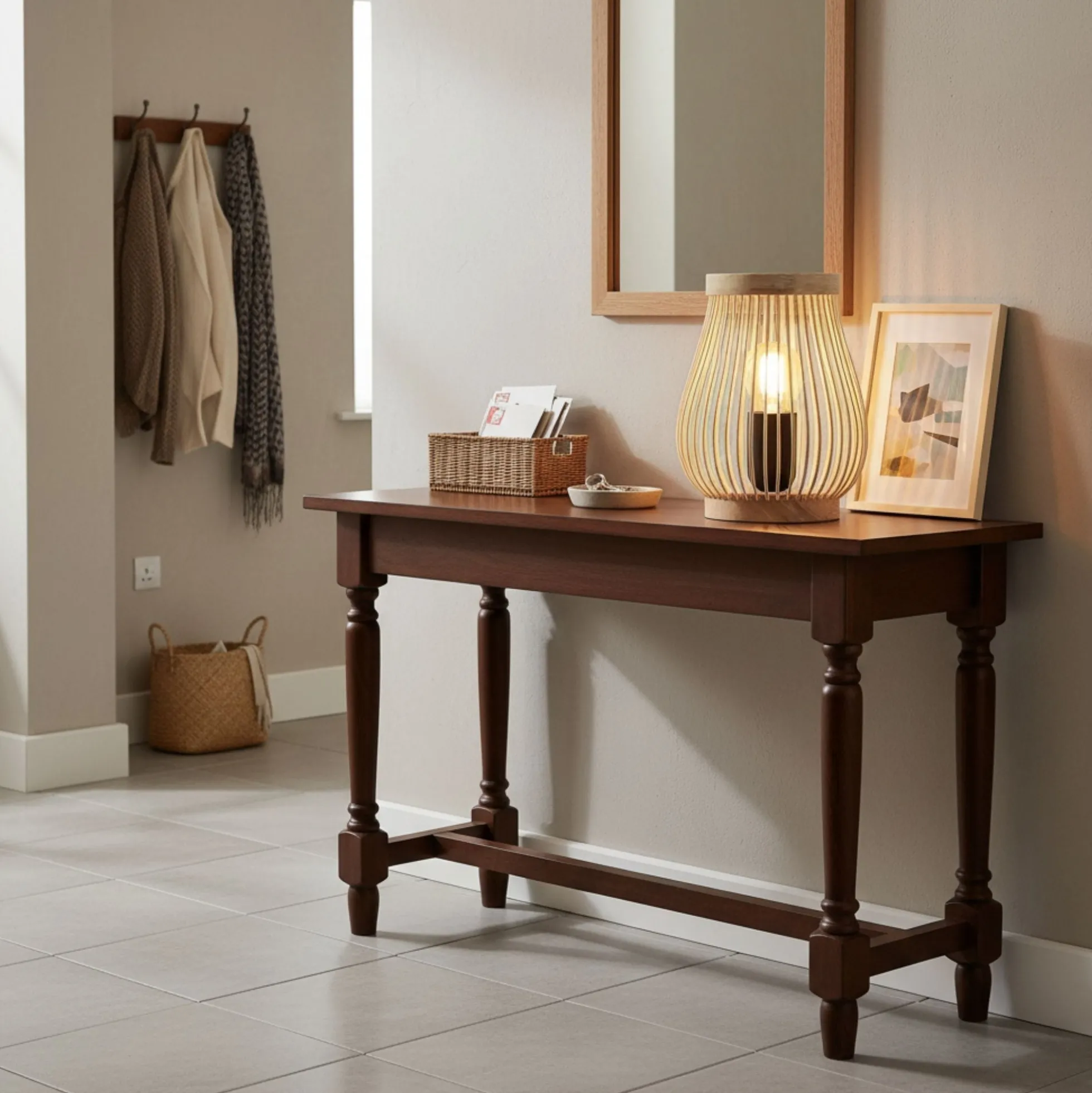 Lámpara de mesa de madera "Oca" - E27