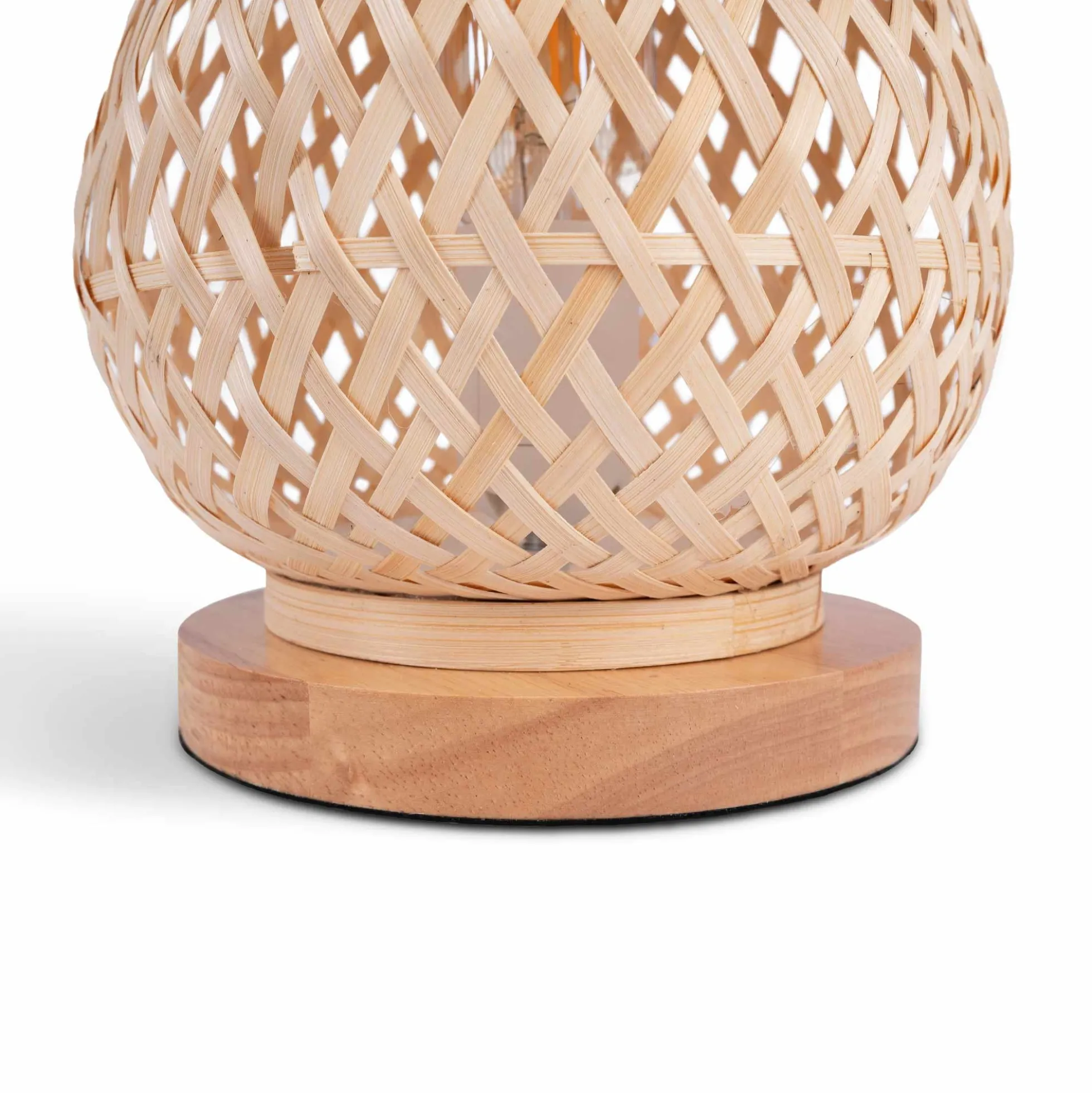 Lámpara de mesa de mimbre "VIMET"