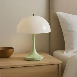 Lámpara de mesa LED CCT portátil - Táctil - Semiesférica