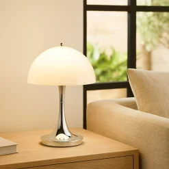 Lámpara de mesa LED CCT portátil - Táctil - Semiesférica
