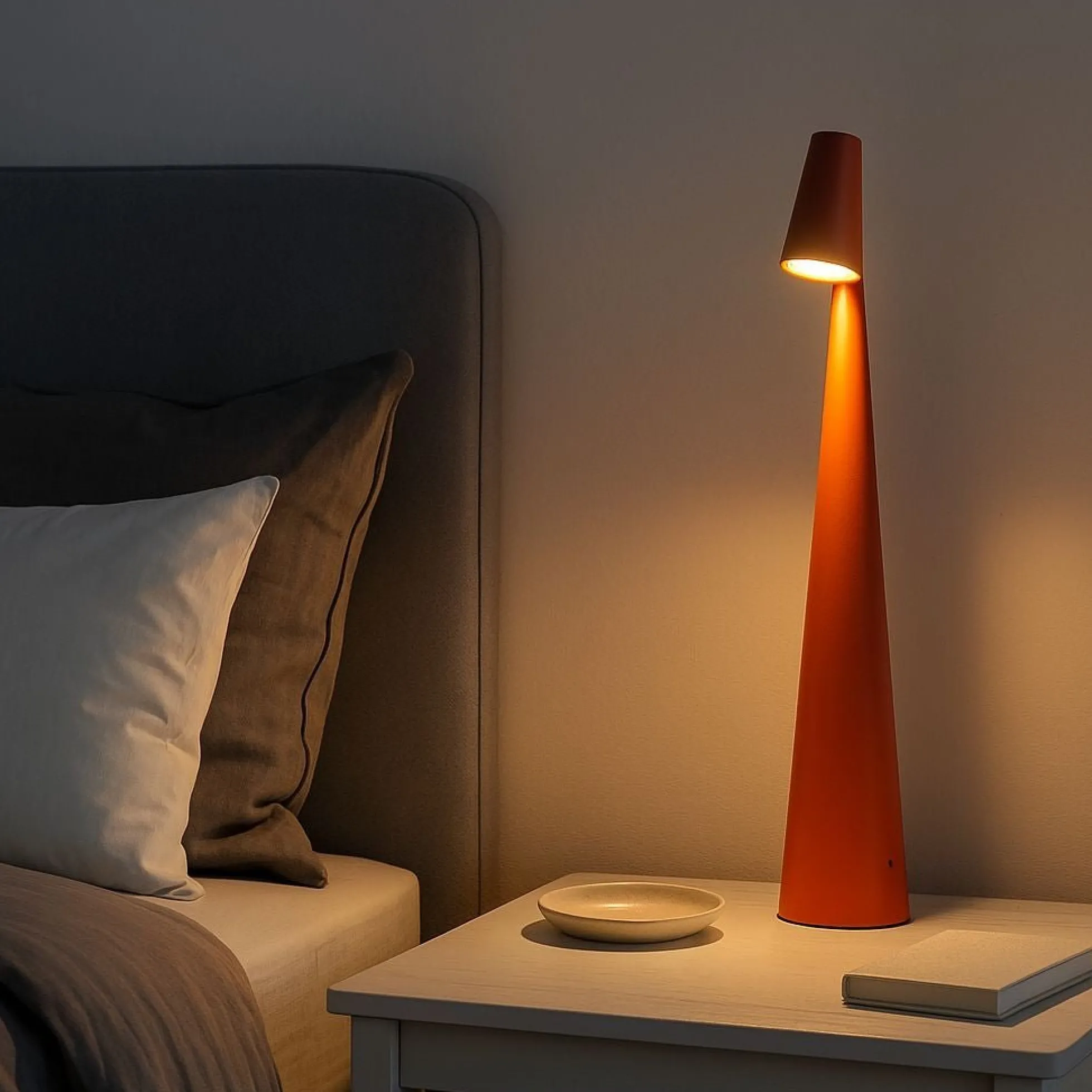 Lámpara de mesa LED portátil - Táctil - 3000K