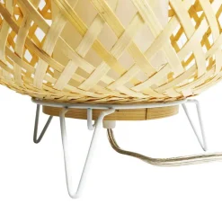 Lámpara de mesa mimbre
