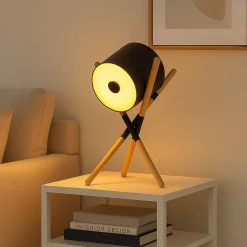 Lámpara de mesa nórdica de trípode