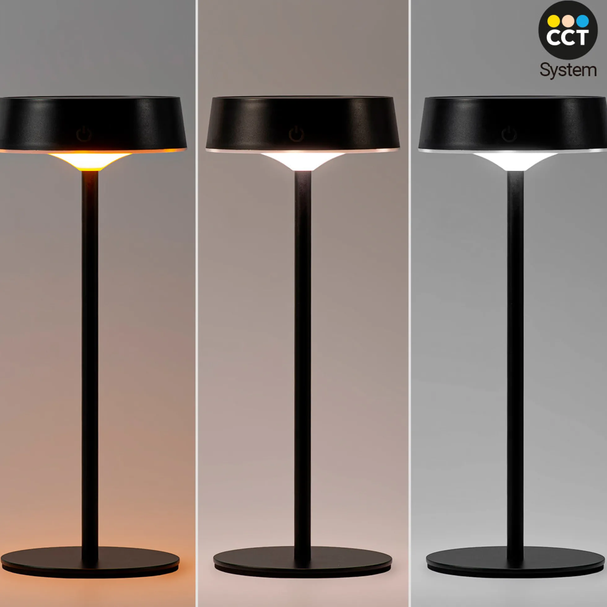Lámpara de mesa solar LED CCT - Táctil - Recargable - Portátil