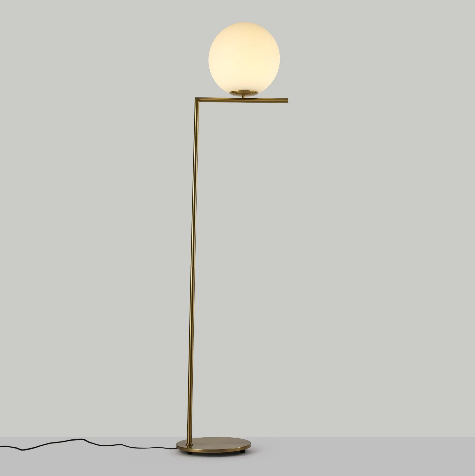 Lámpara de pie bola cristal "Anni 300" - E27 - Ø 30cm