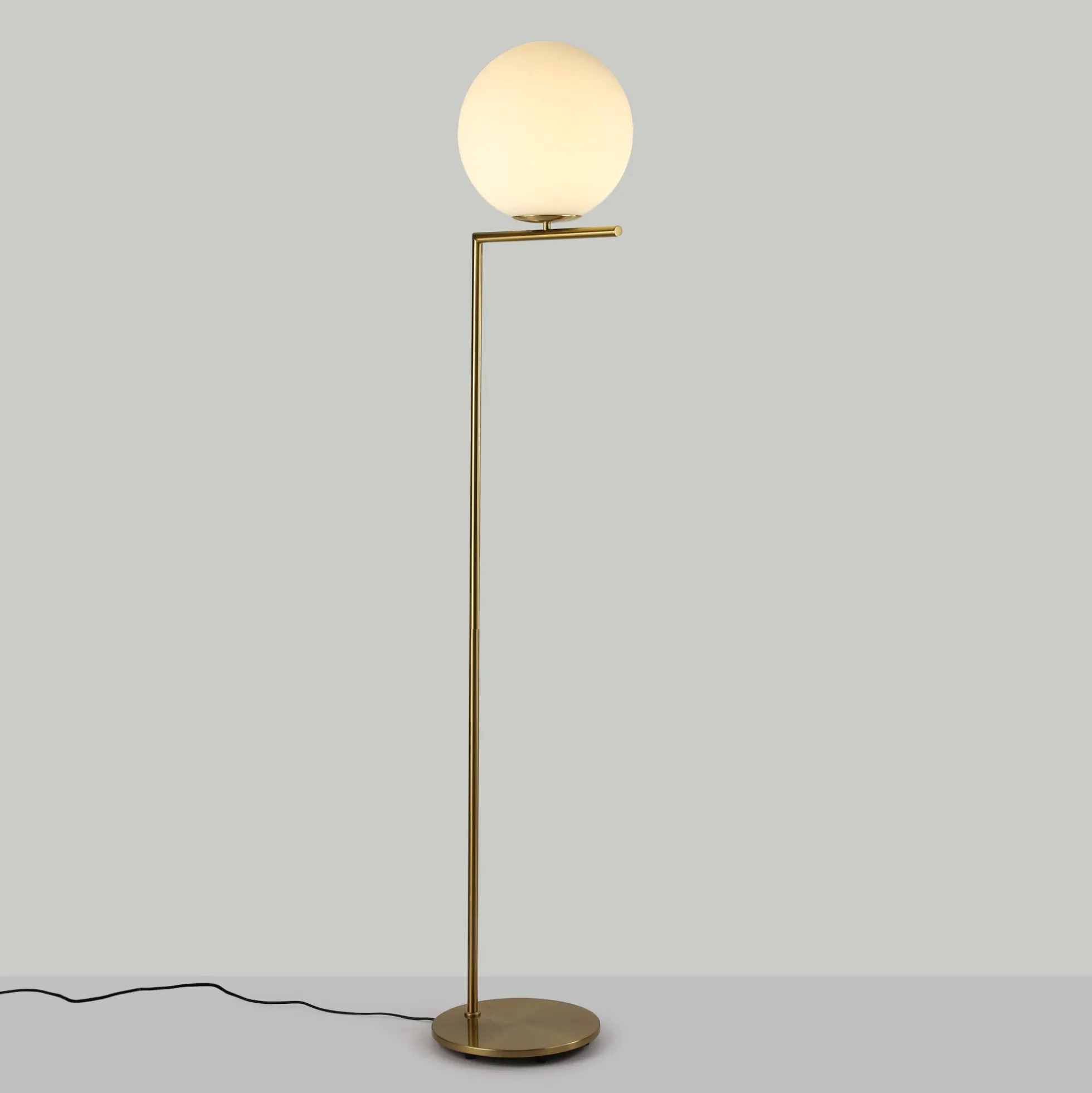 Lámpara de pie bola cristal "Anni 300" - E27 - Ø 30cm