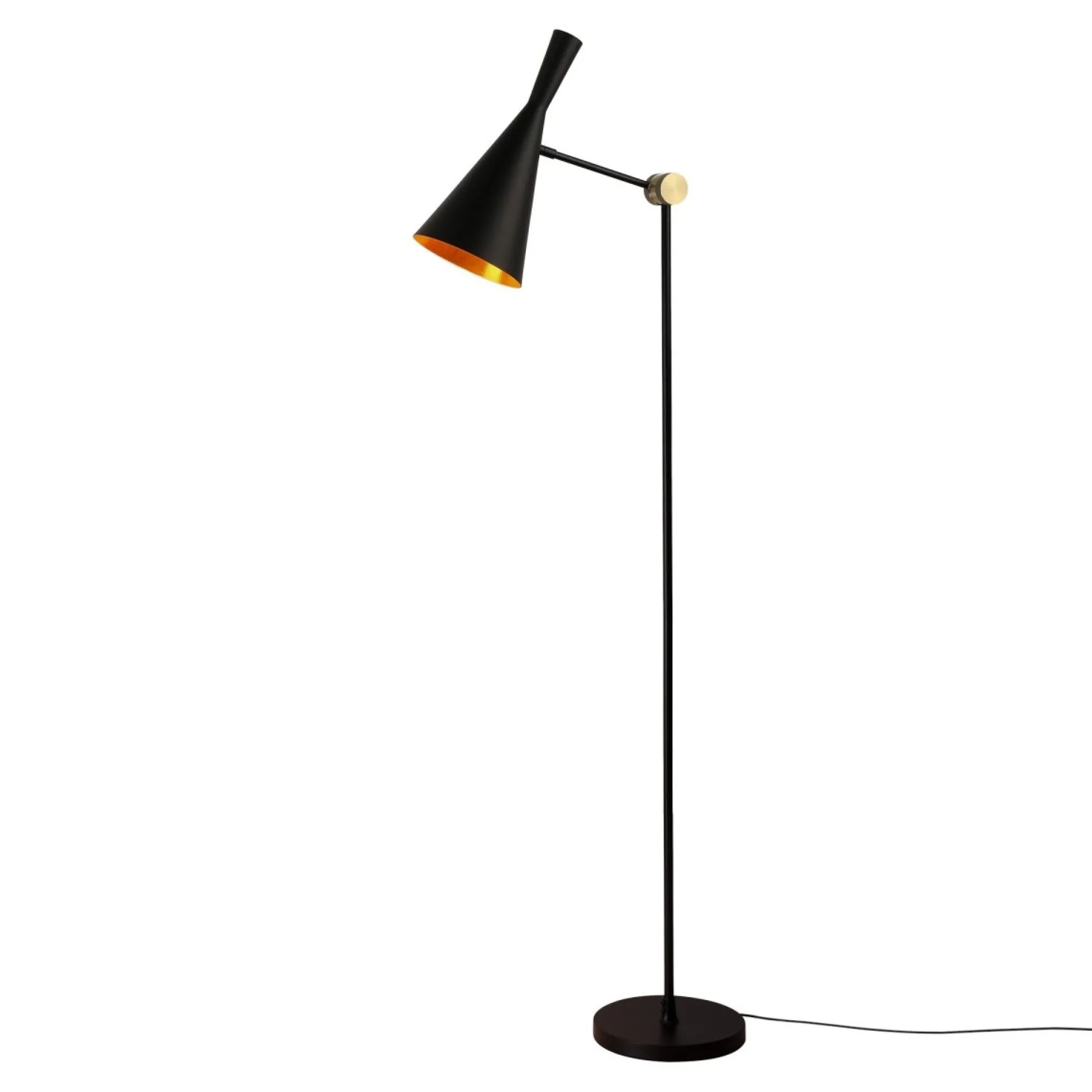 Lámpara de pie de diseño "Olivia" Negro