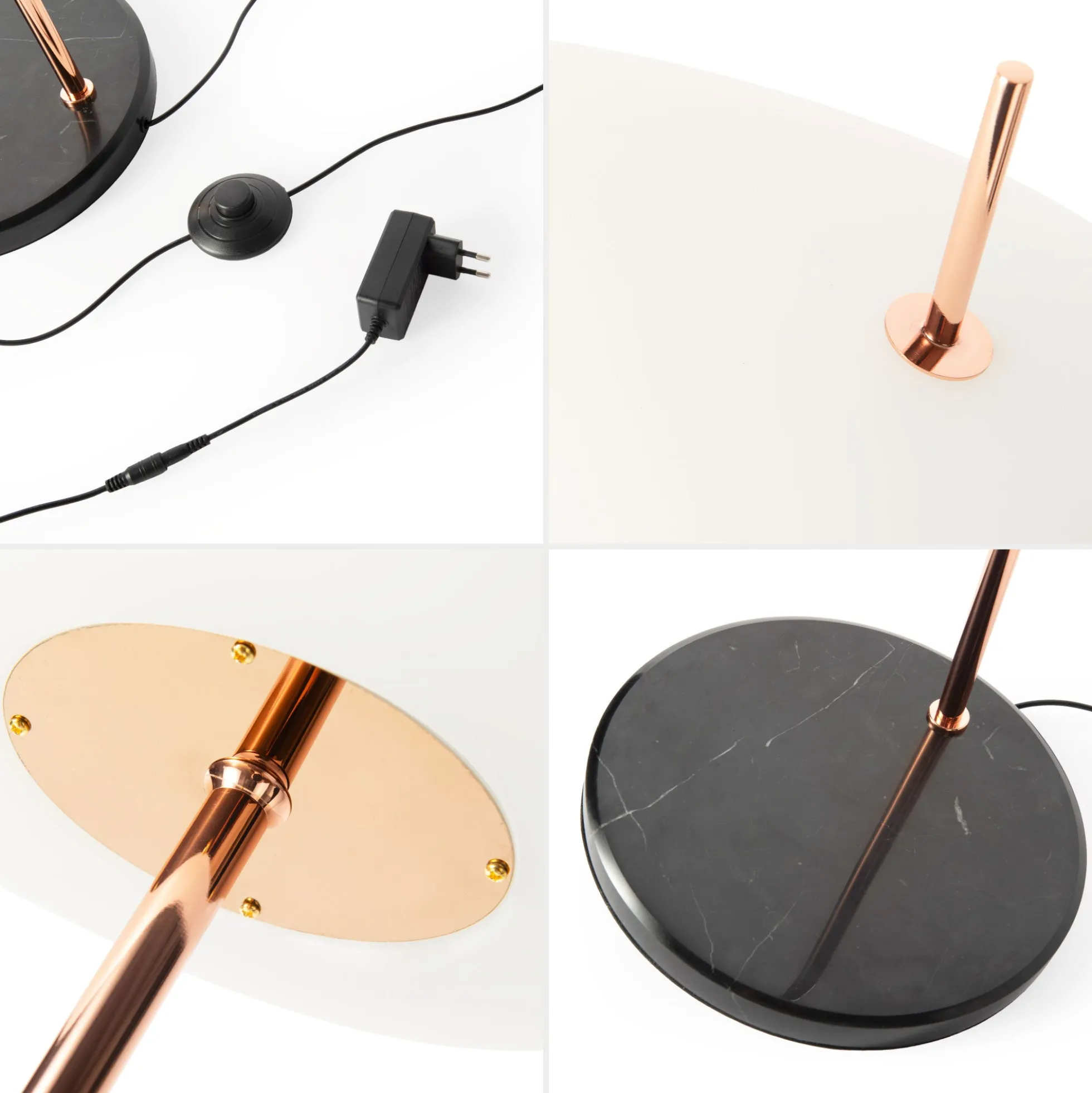 Lámpara de pie de policarbonato "PEBBLES" - Táctil - 12W