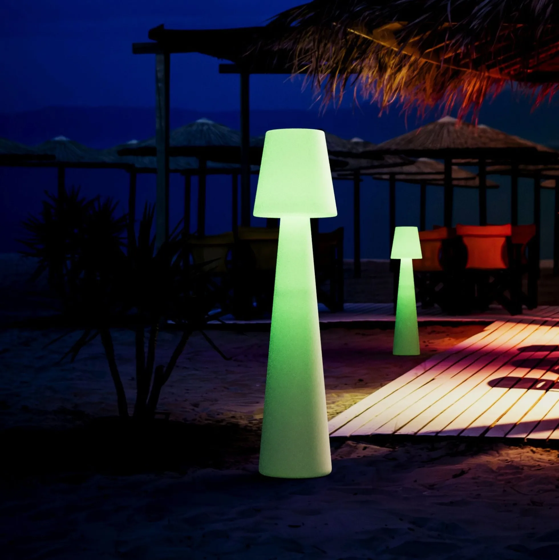 Lámpara de pie LED RGBW - XL - Recargable - 150 cm
