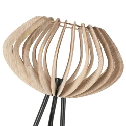 Lámpara de pie madera 
