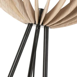 Lámpara de pie madera 