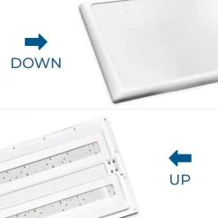 Lámpara de pie para oficina - 50W + 50W + 4W - 4000K - Bajo UGR