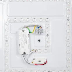 Lámpara de techo LED CCT tipo plafón - 36W - Efecto madera - Ø50cm