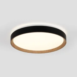 Lámpara de techo LED CCT tipo plafón - 36W - Efecto madera - Ø50cm