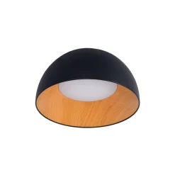 Lámpara de techo LED CCT 12W - Efecto madera - ø35cm