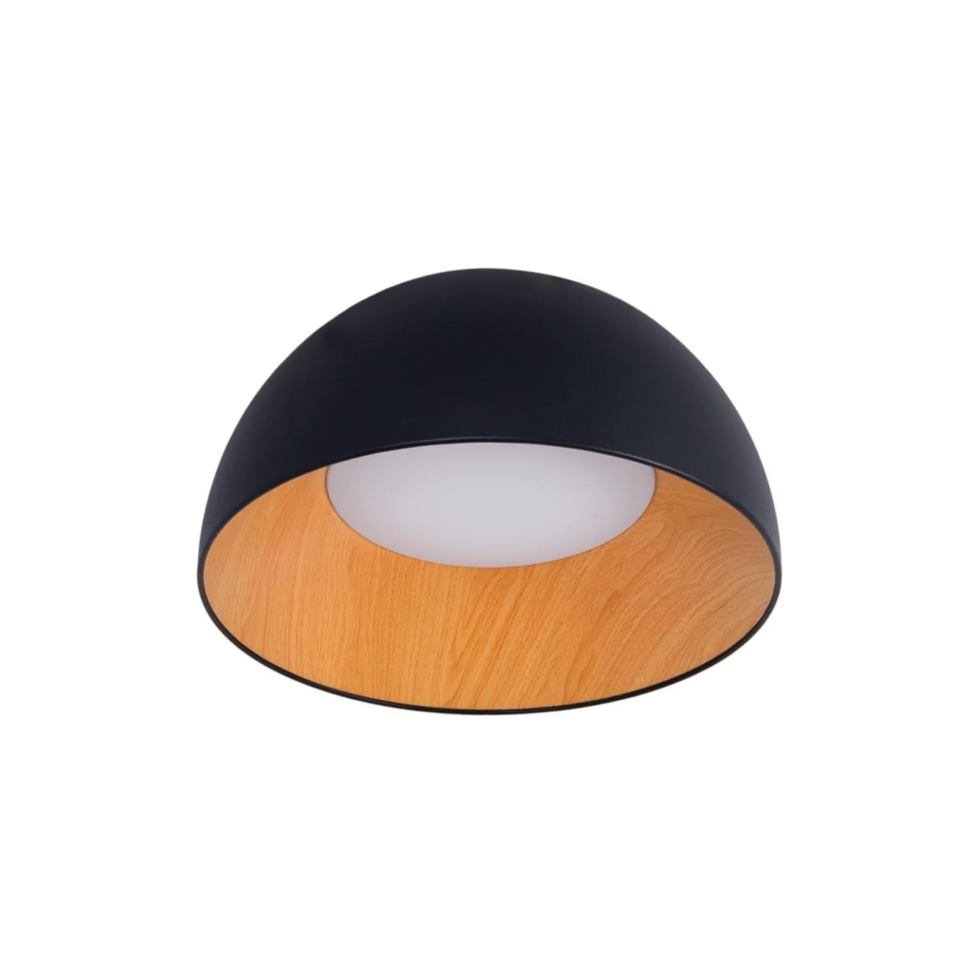 Lámpara de techo LED CCT 12W - Efecto madera - ø35cm