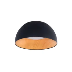 Lámpara de techo LED CCT 12W - Efecto madera - ø35cm