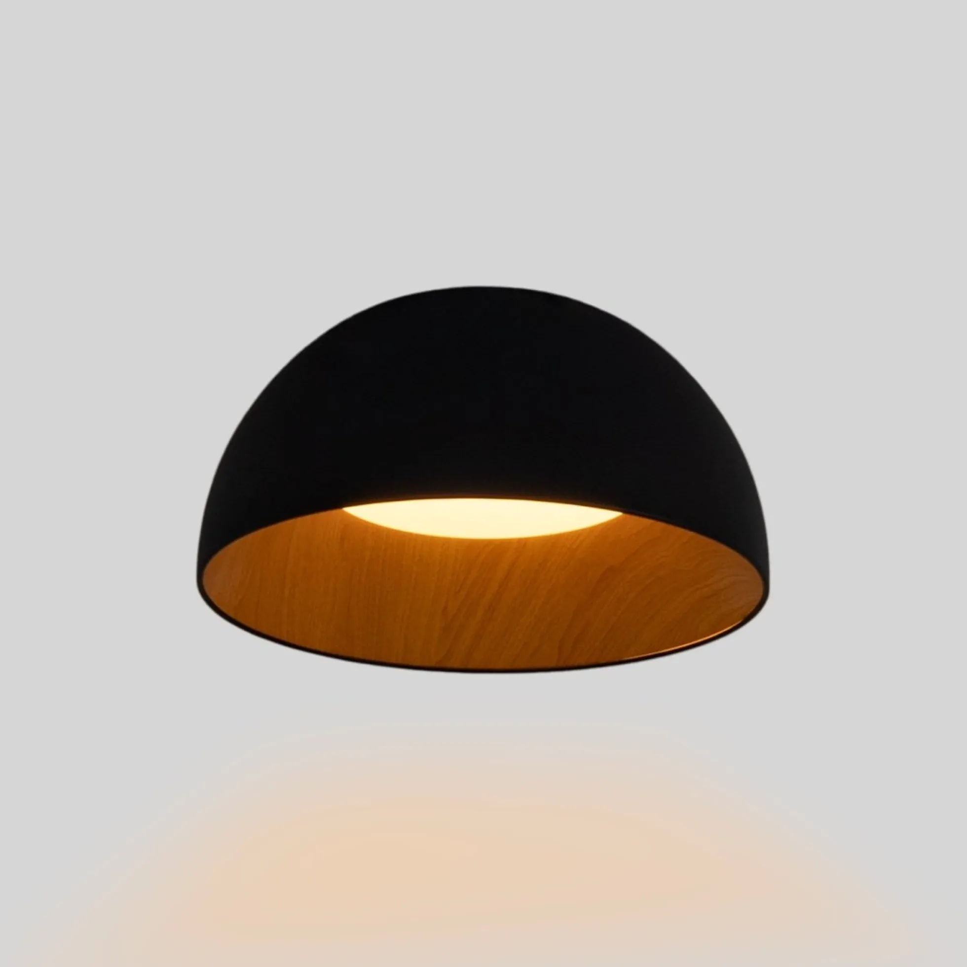 Lámpara de techo LED CCT 12W - Efecto madera - ø35cm