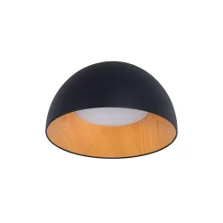 Lámpara de techo LED CCT 12W - Efecto madera - ø35cm