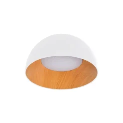 Lámpara de techo LED CCT 12W - Efecto madera - ø35cm