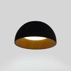 Lámpara de techo LED CCT 12W - Efecto madera - ø35cm